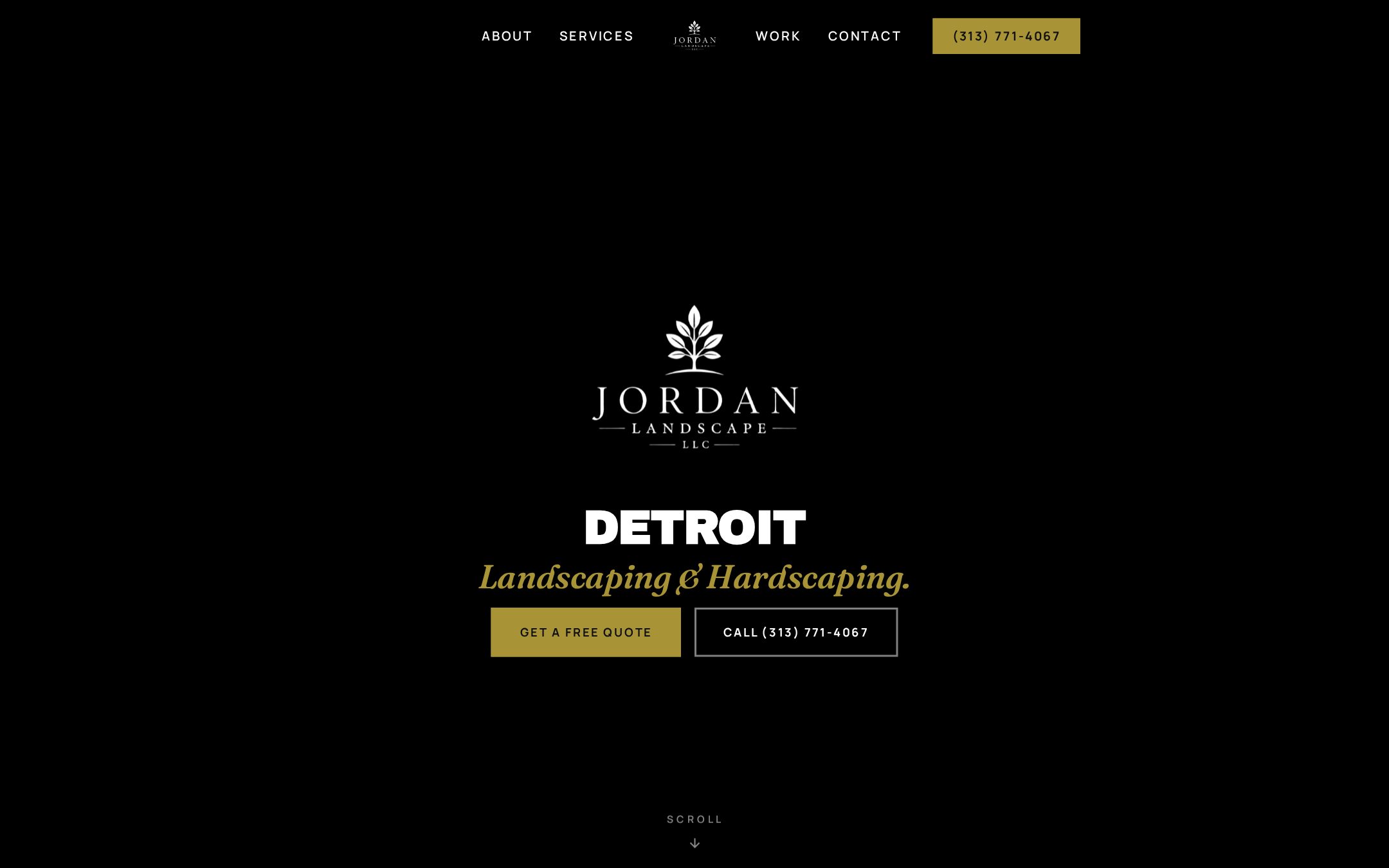 Example V3SU Landscaping & Lawn Care contractor website