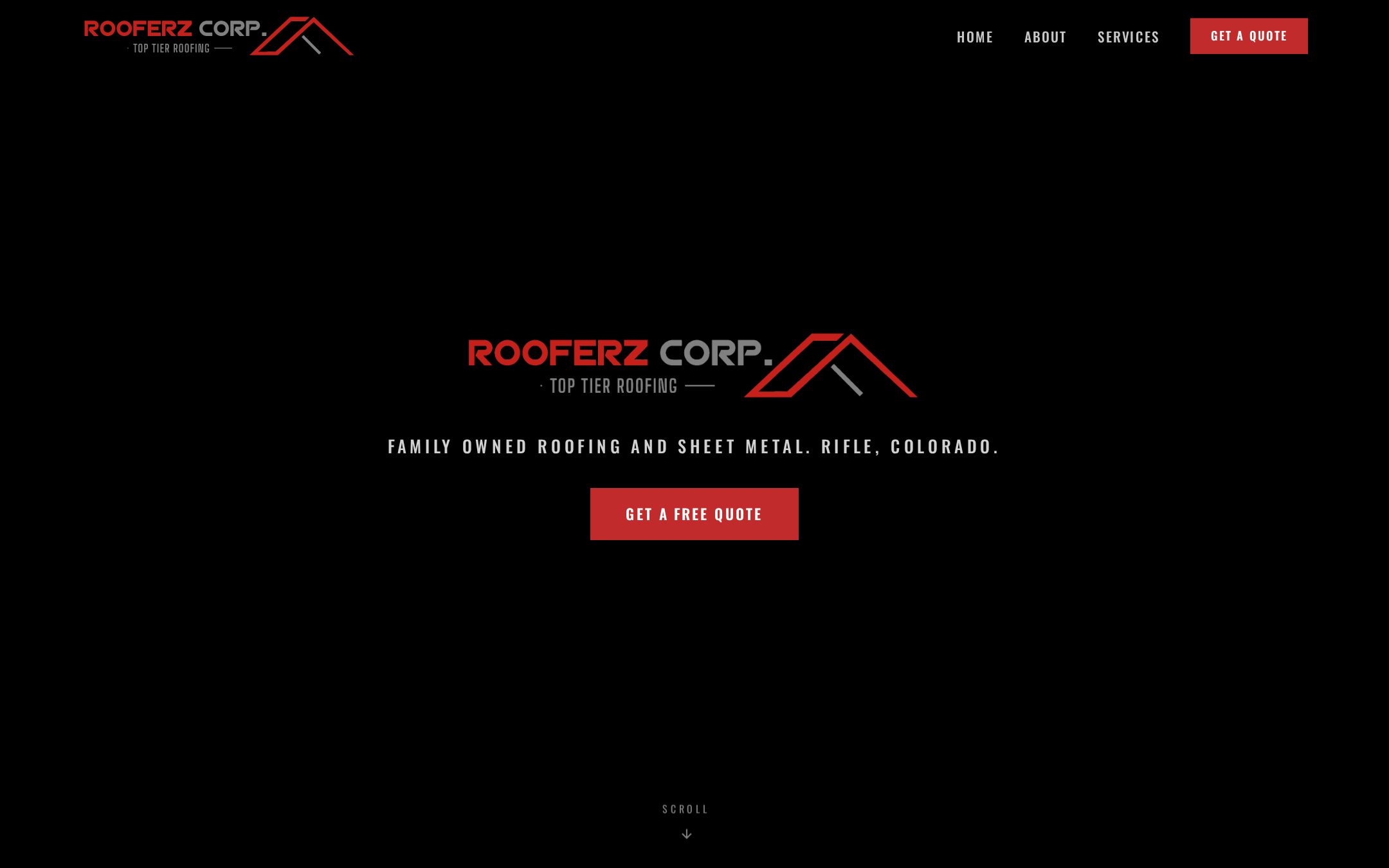 Example V3SU Roofing & Exterior contractor website
